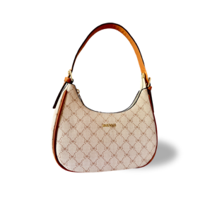Creme Velvet shoulder bag